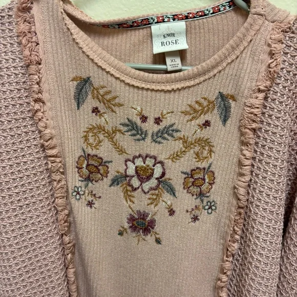 Knox Rose Size XL Embroidered Grandma core Bohemian Coquette Soft Girl - Picture 5 of 8